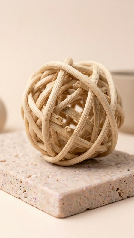 Mini Vine Ball | Small Woven Foot Toy