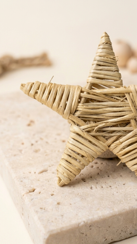 Mini Vine Star | Small Woven Foot Toy